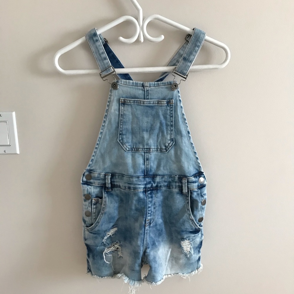 RETRO OVERALL SHORTS GIRLS SIZE 10-12